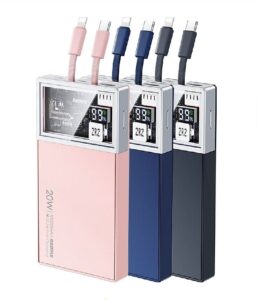 REMAX Fly Series PD20W+QC22.5W Cabled Fast Charging Power Bank 10000mAh RPP-507 Green