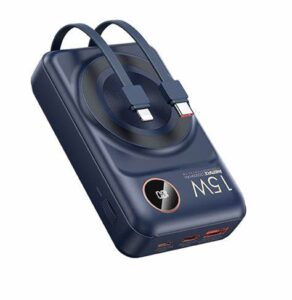 REMAX Lecho Series PD 20W+QC 22.5W Cabled Mag.W/less Fast Charging Power Bank 20000MAH RPP-519 White