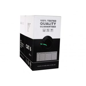 4C CAT6 Black Outdoor UV 305mtr cable reel box Black reel(007.004.0030)