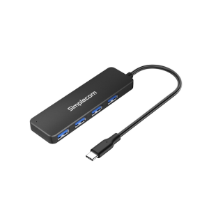 Simplecom CH340 Compact USB-C to 4 Port USB-A Hub USB 3.2 Gen1