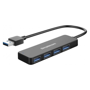 Simplecom CH342 USB 3.0 (USB 3.2 Gen 1) SuperSpeed 4 Port Hub for PC Laptop