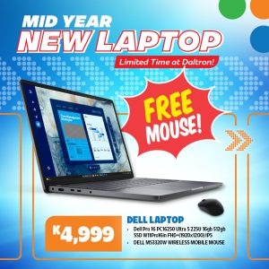 Dell Pro 16 PC16250 Ultra 5 225U 16gb 512gb SSD W11Pro16in FHD+
