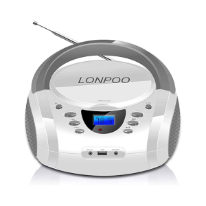LONPOO CD MP3 FM RADIO BLUETOOTH USB BOOMBOX - LP-D01