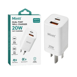 Mintt wall charger dual port 20w LSP055999 - ADA143