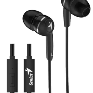 Genius HS-M320 Black In-Ear Headphone with Inline Mic (BRGHSM320)